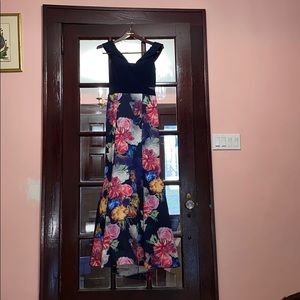 Beautiful off the shoulder evening gown